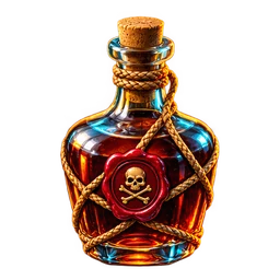 Rum Bottle symbol art