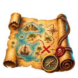 Treasure Map symbol art